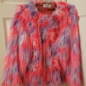 Sassy Neon Faux Fur Jacket